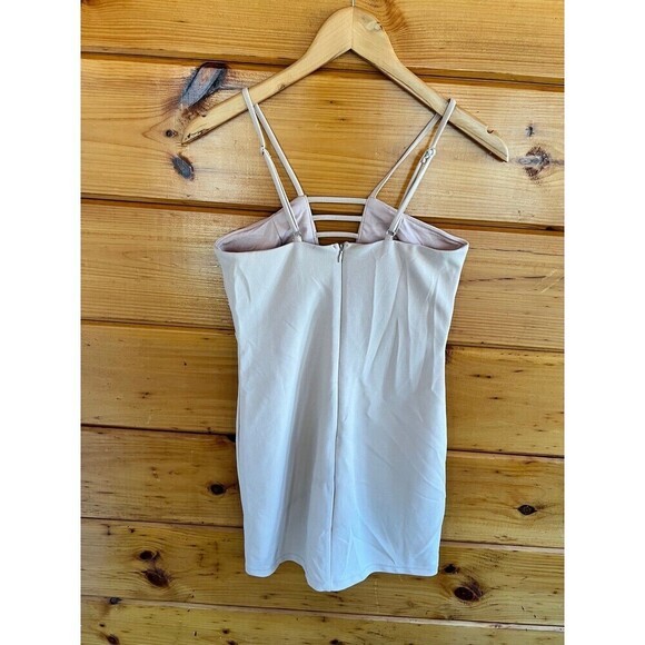 Forever 21 Nude Mini Dress M - Picture 2 of 3